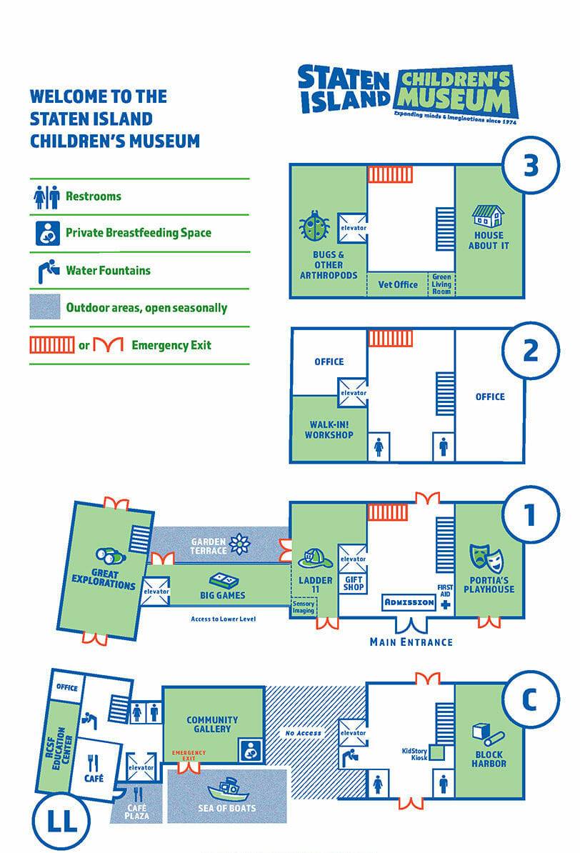 map layout of museum