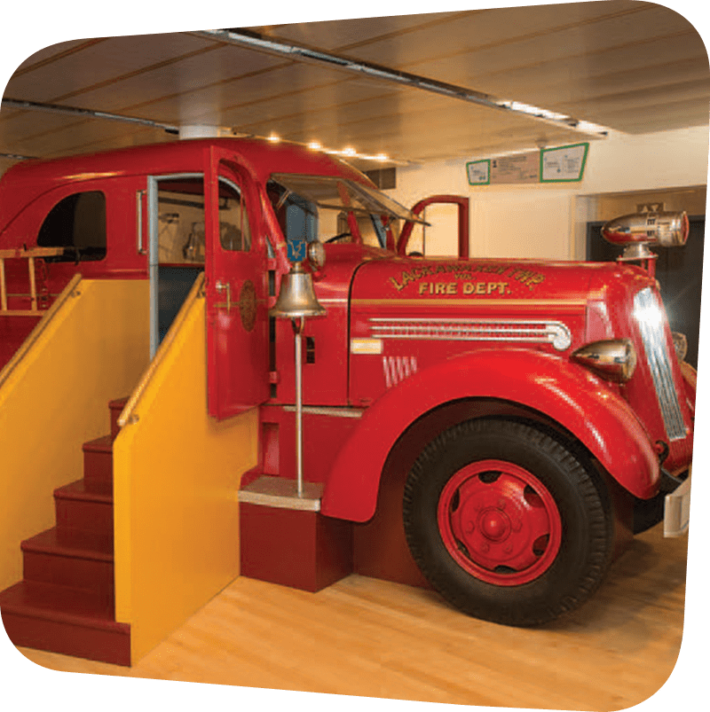 Fire truck within our museum.